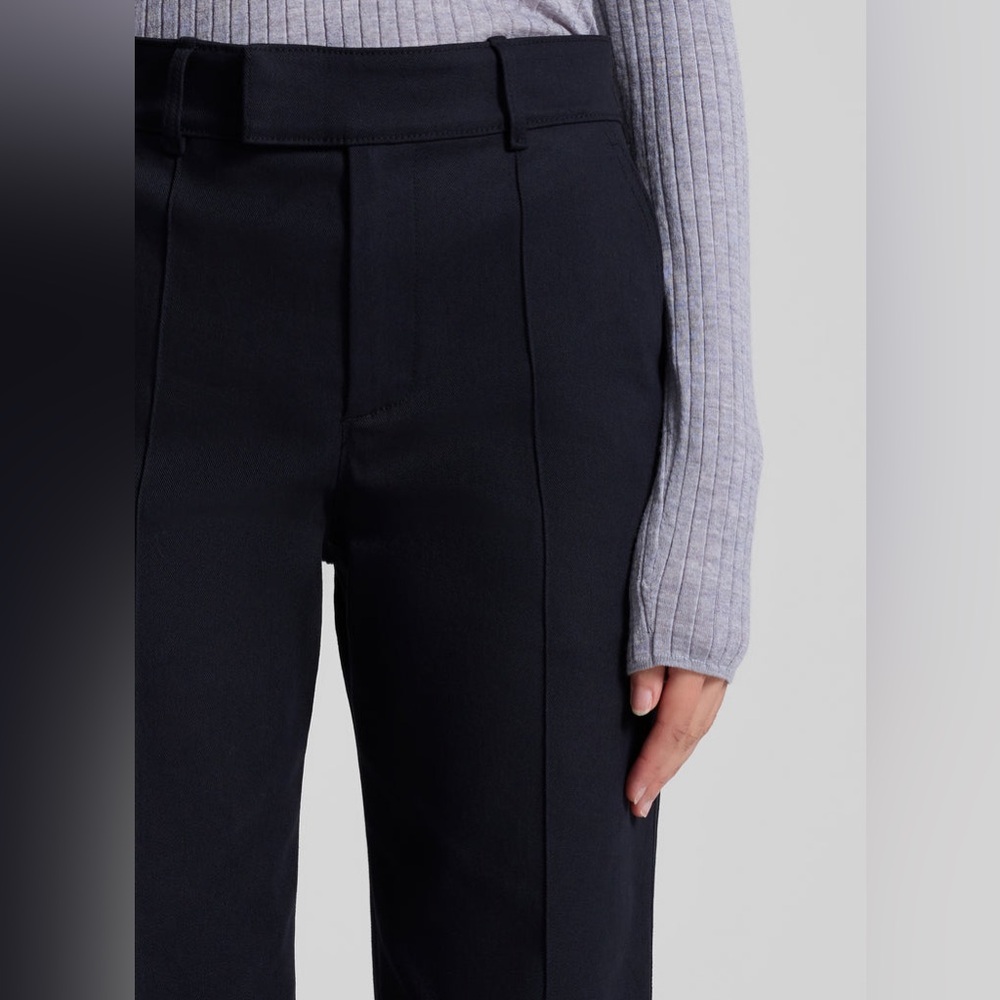 A.L.C $450 Simon Stretch Cotton Pant Midnight Navy NWT - Picture 2 of 6